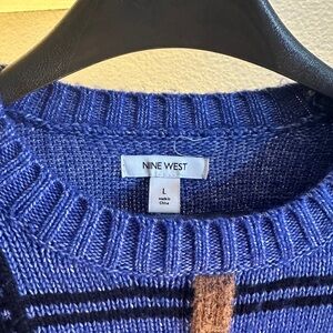 Nine West Women’s Navy Crewneck Sweater